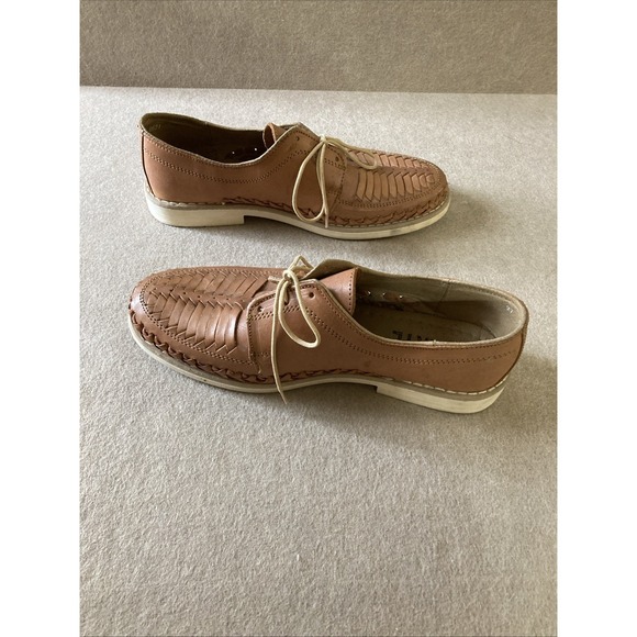 D\'arte Artisanal Huarache‎ Hand Made Leather Shoe Sz 9 Lace Up Sandal Lofer main image 15